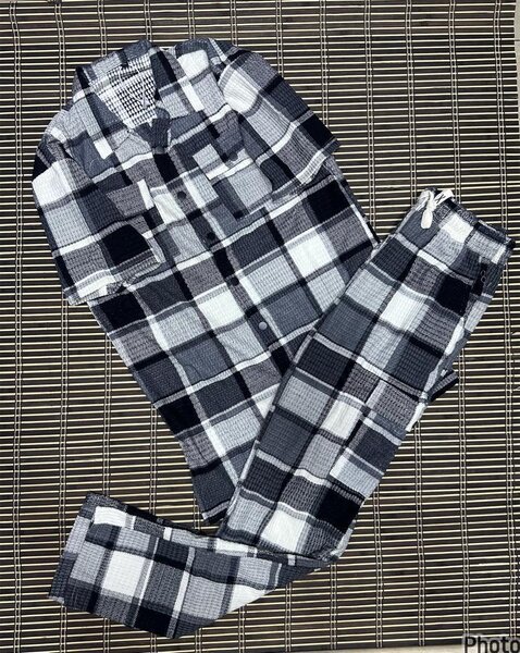 Pyjama en flanelle à carreaux