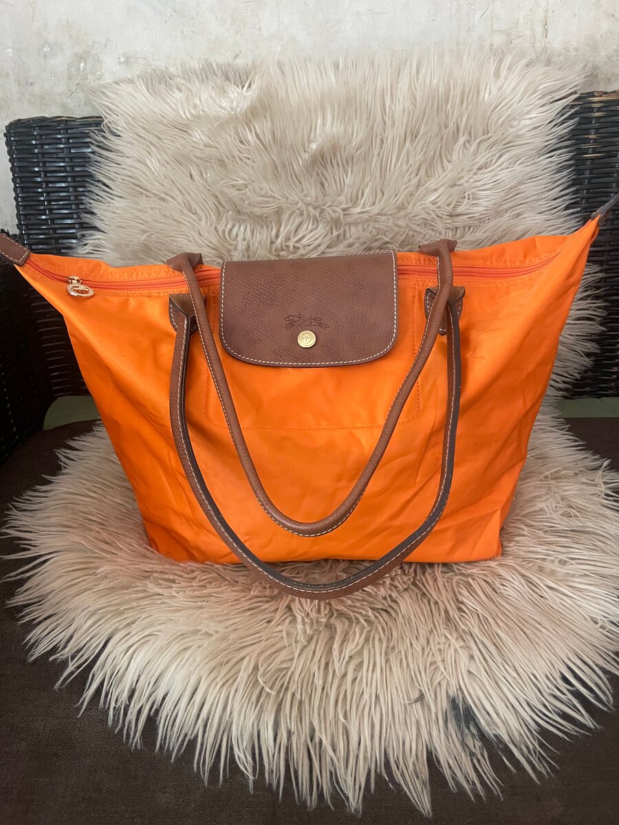 Sac cabas orange élégant
