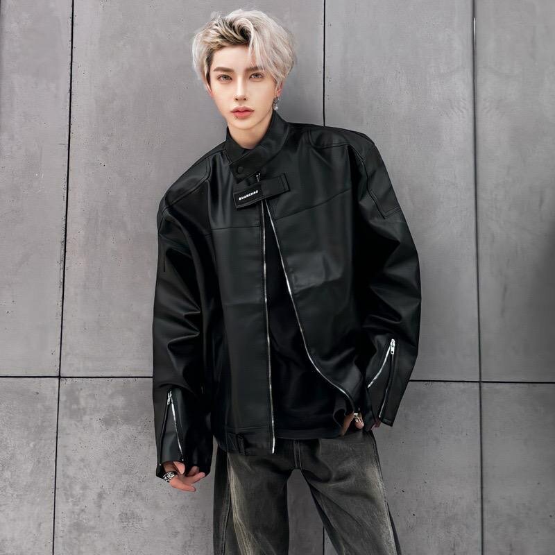 Unisex leather jacket