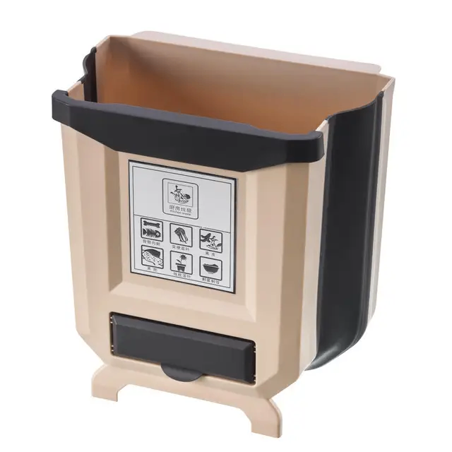 Poubelle murale pliable de cuisine