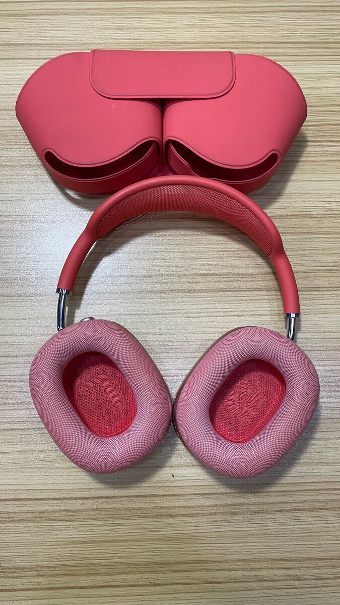 Casque audio sans fil rose