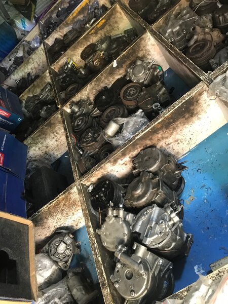 A/C Compressor and Condenser (All AC parts)