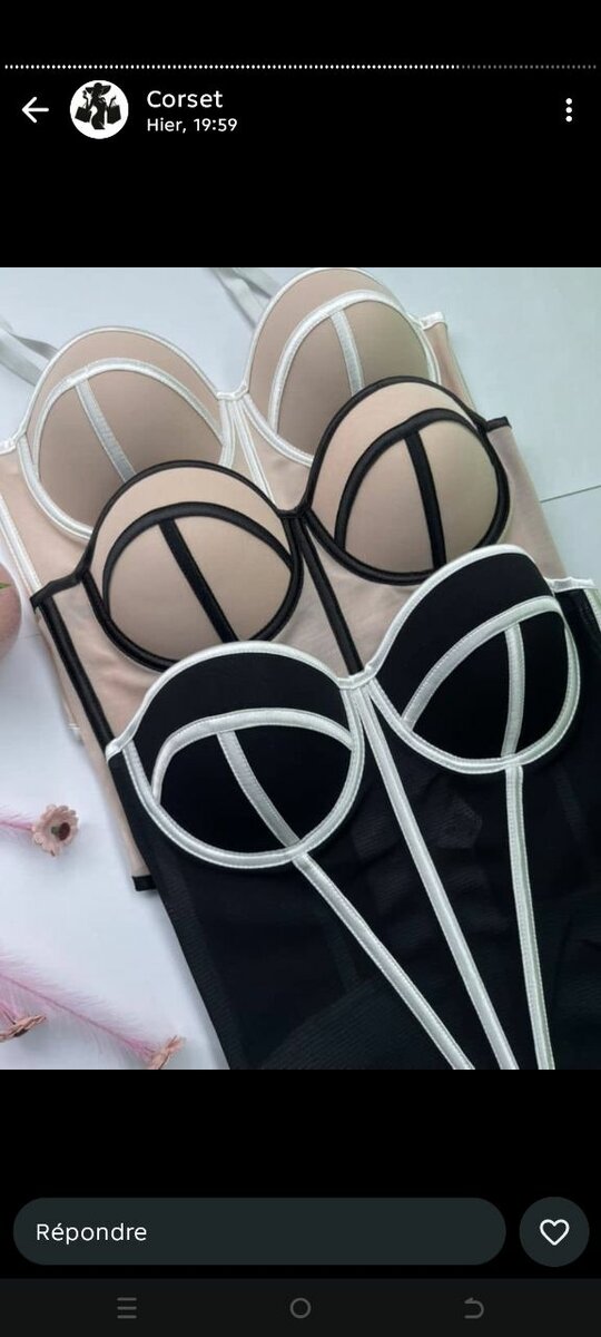 Corset bustier coloré