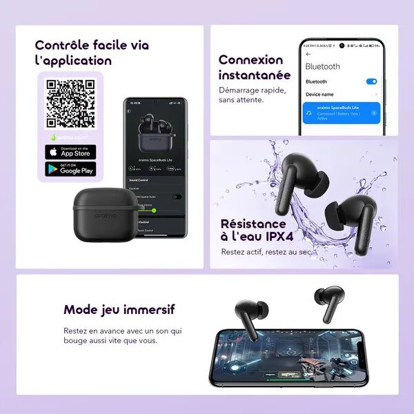 Écouteur Oraimo SpaceBuds Lite