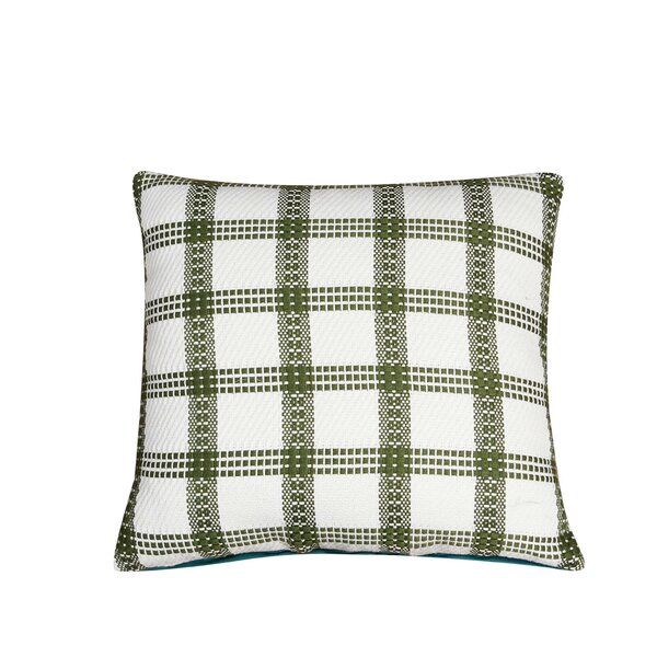 Coussin Tartan Vert Blanc