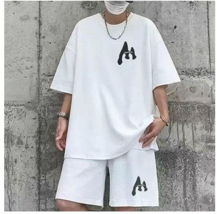 Ensemble décontracté blanc unisexe