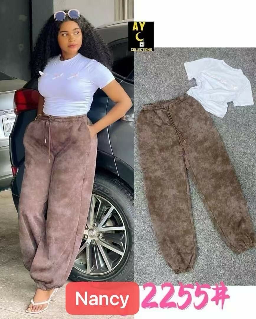 Jogging confortable en velours