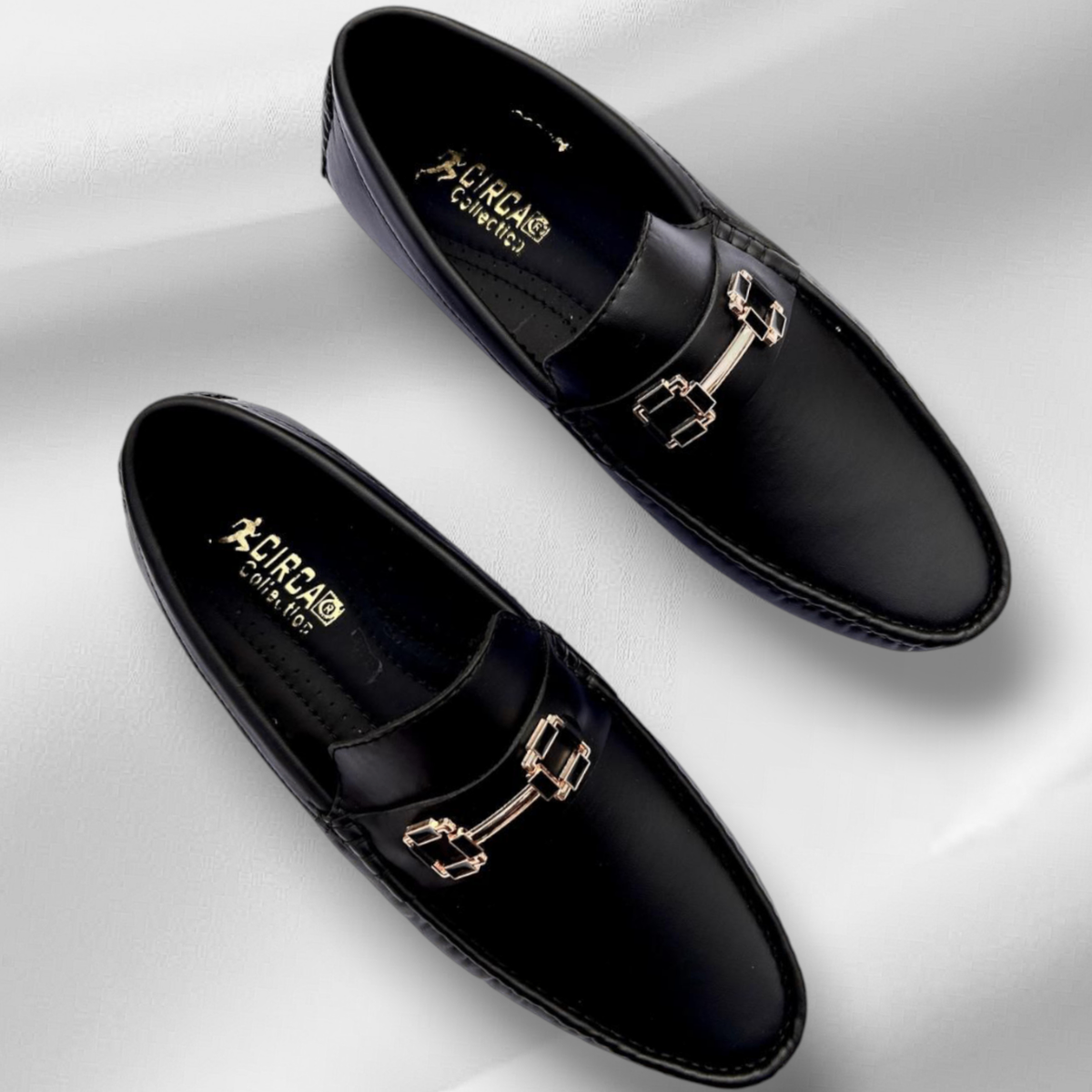 Men's casual and formal synthetic leather loafer shoes