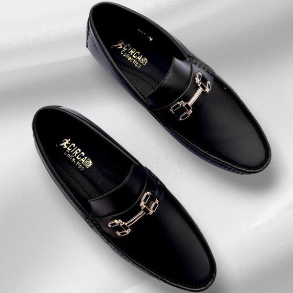 Men's casual and formal synthetic leather loafer shoes