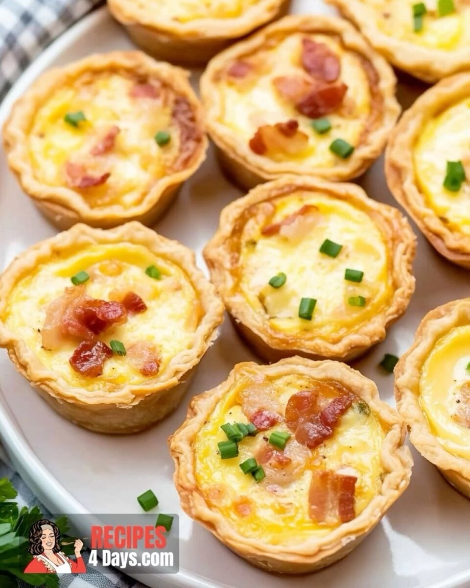 Mini pizza Quiche Pastel