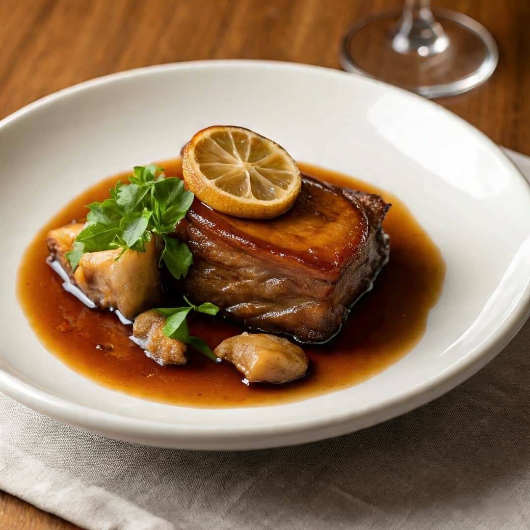 Côtes de porc braisées gourmandes