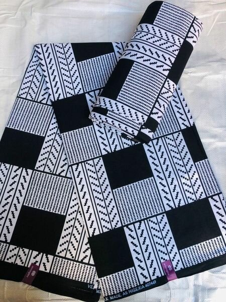 Pure cotton with a 6 yard print