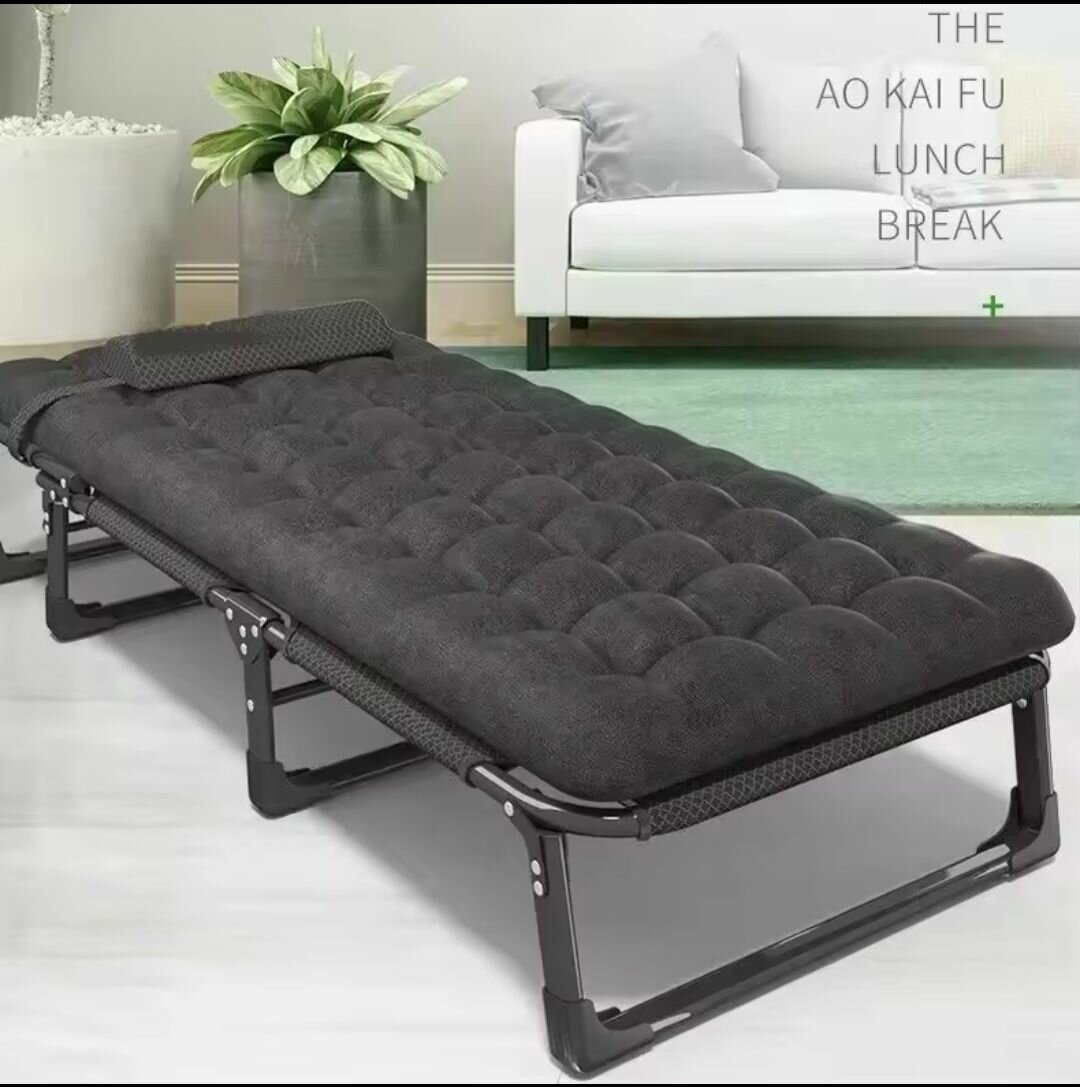 Lit pliable confortable camping avec matelas