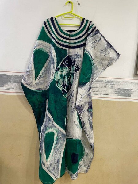 Caftan coloré en coton