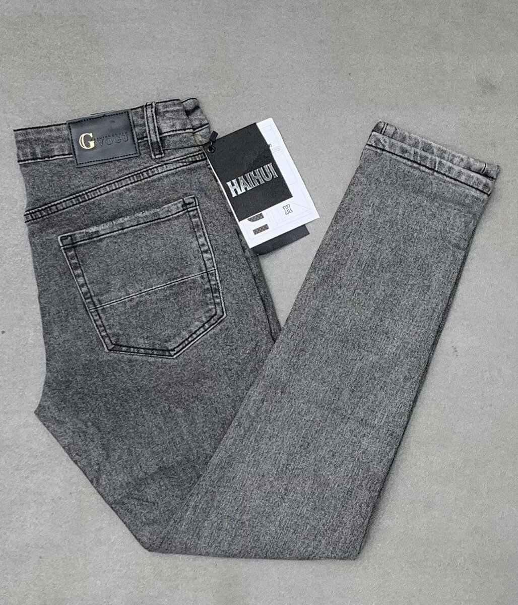 Jeans Gris Classiques Hommes