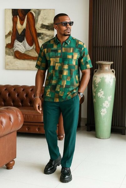 African exe. wear top and down