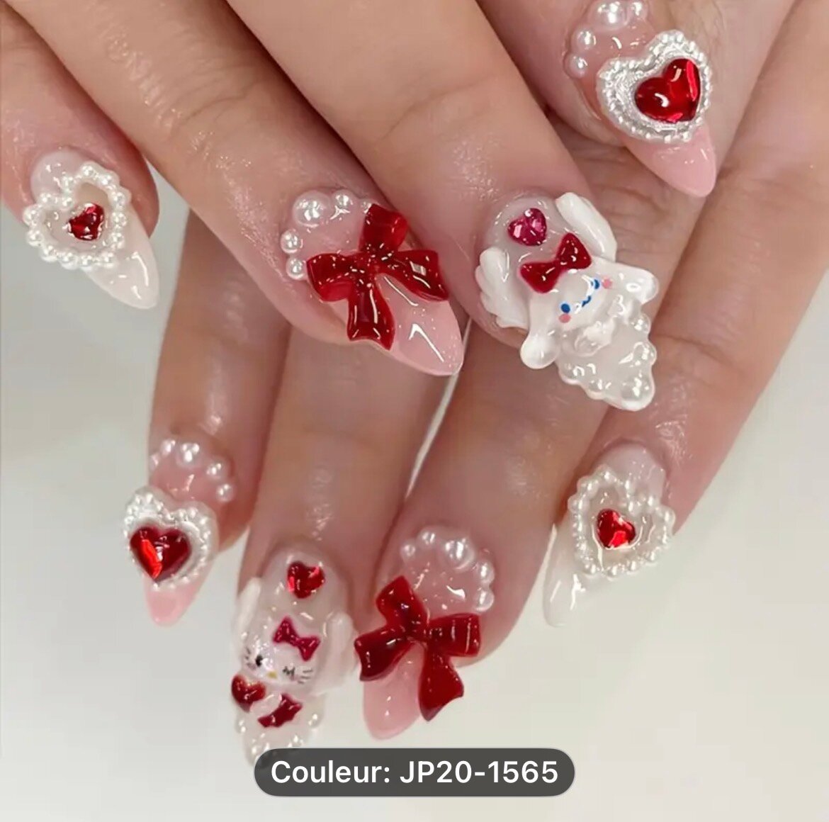 Nail Art 3D Romantique