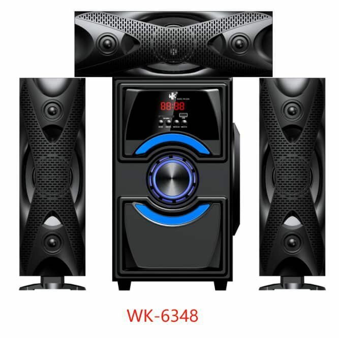 Wk Mini Chaine 3 Baffes 1 Woofer 3.1  - USB - Blue