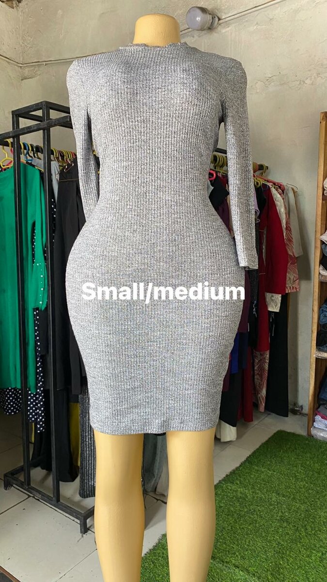 Beautiful and comfortable women's dress grey