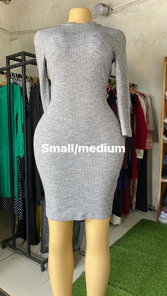 Beautiful and comfortable women's dress grey