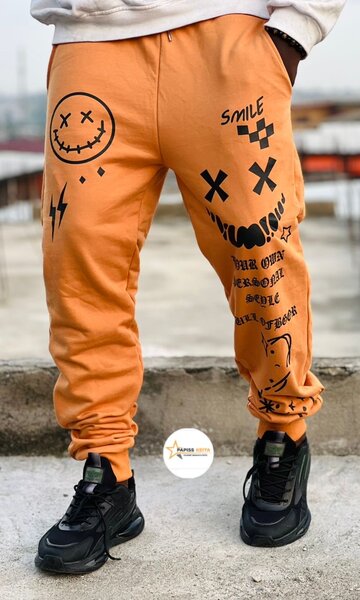 Jogging streetwear homme imprimé