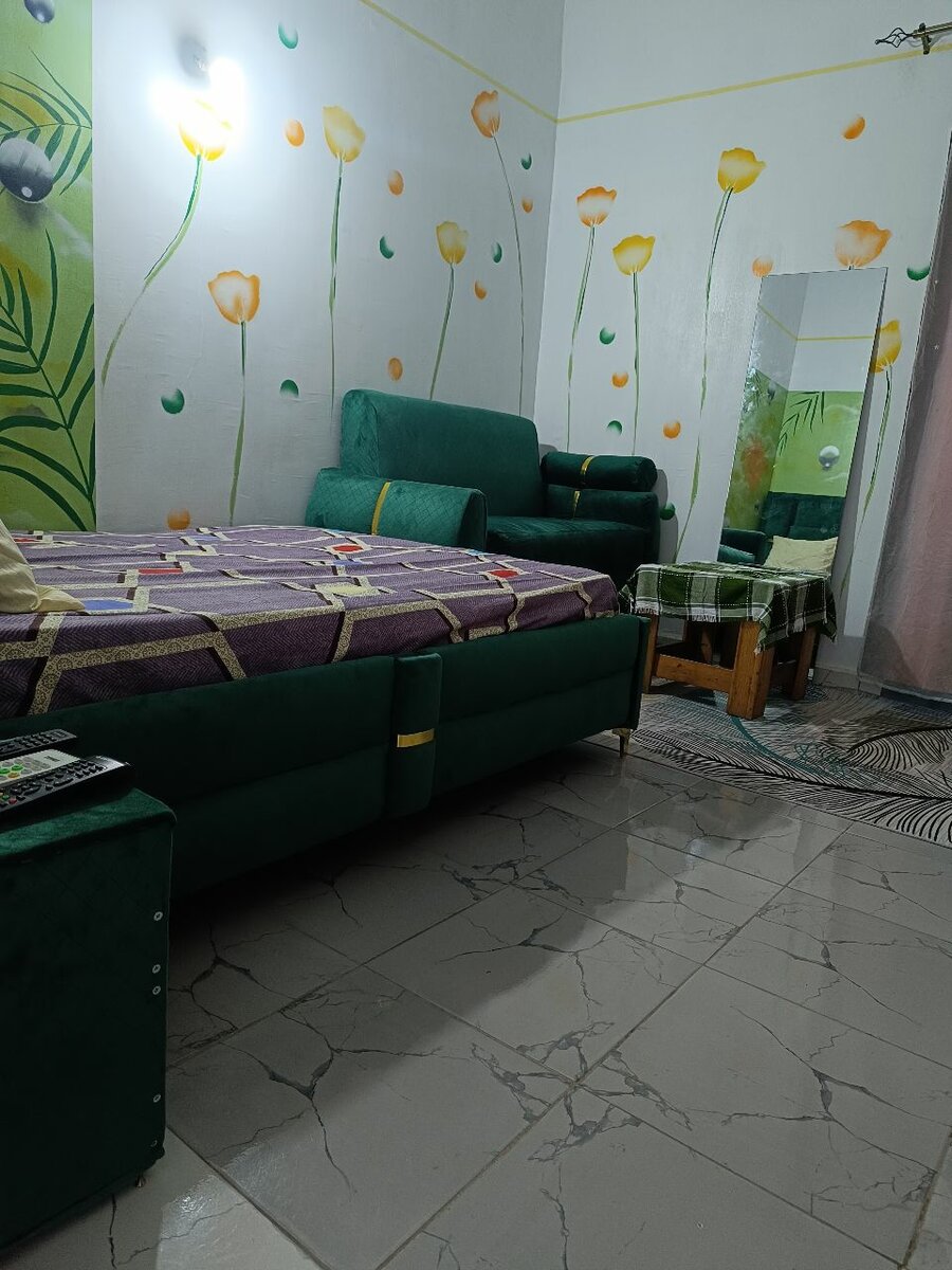 Lit double confortable en velours