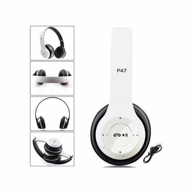 P47 - Casque Bluetooth - Blanc