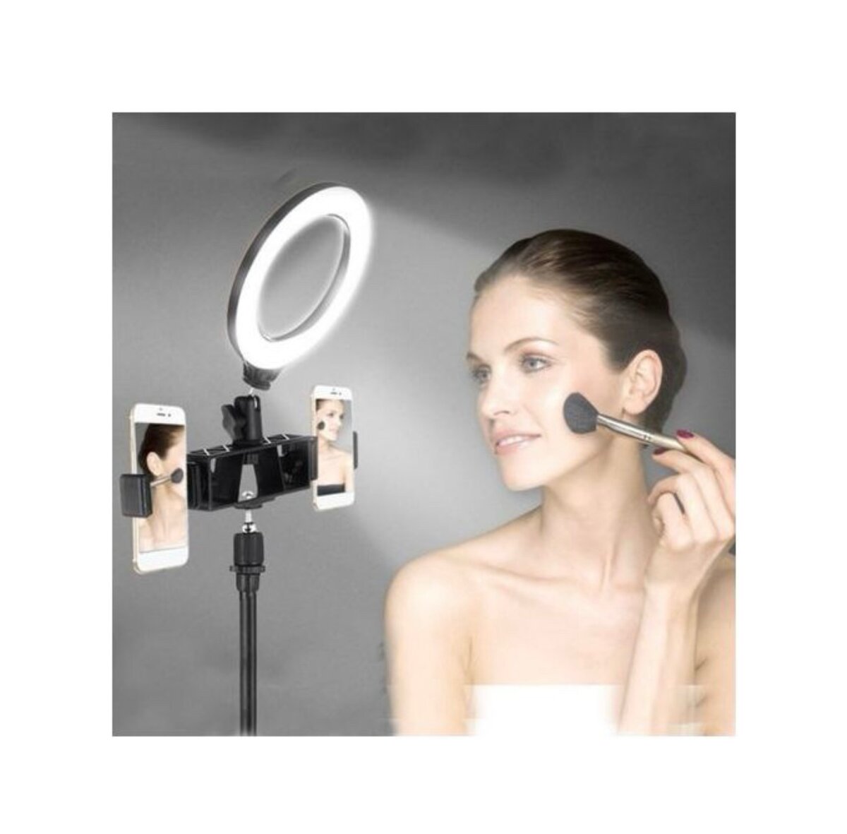 Selfie Ring Light Support 2 Téléphones