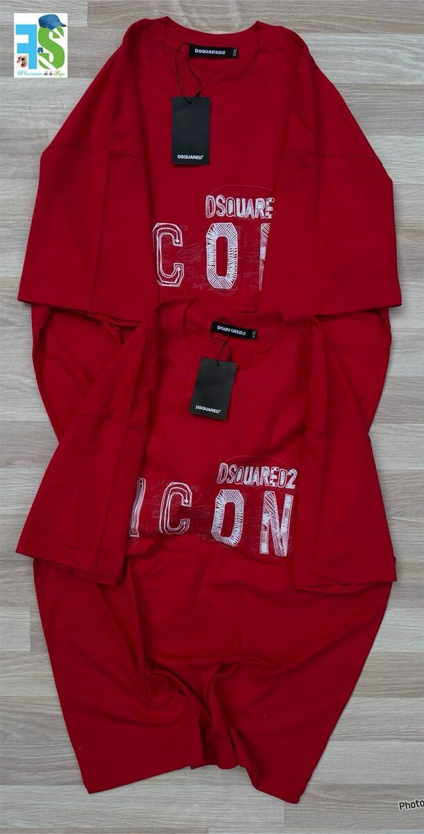 T-shirt imprimé rouge ICON