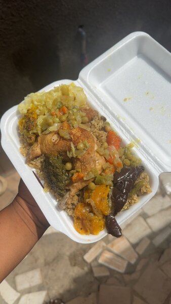 Délicieux plat de tchep