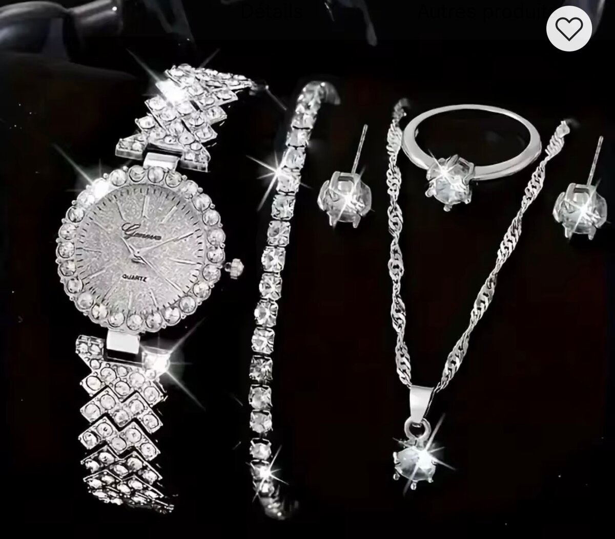 Ensemble de bijoux glamour