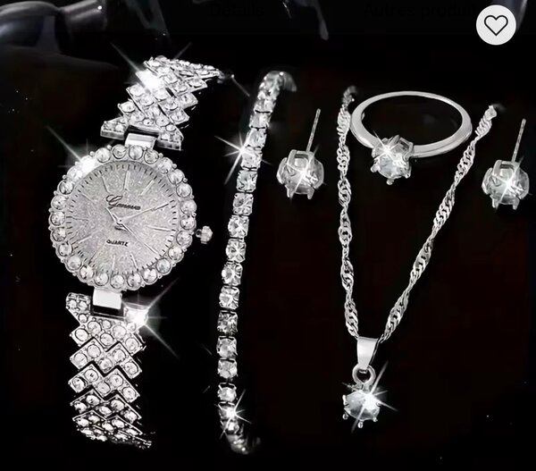 Ensemble de bijoux glamour