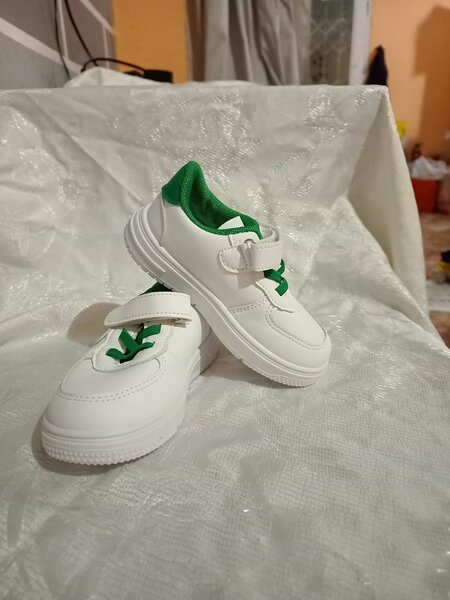 Chaussures Enfant Blanc Vert