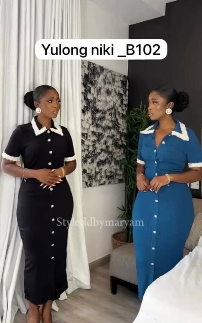 Très Bell robe en coton S M L XL 2xl