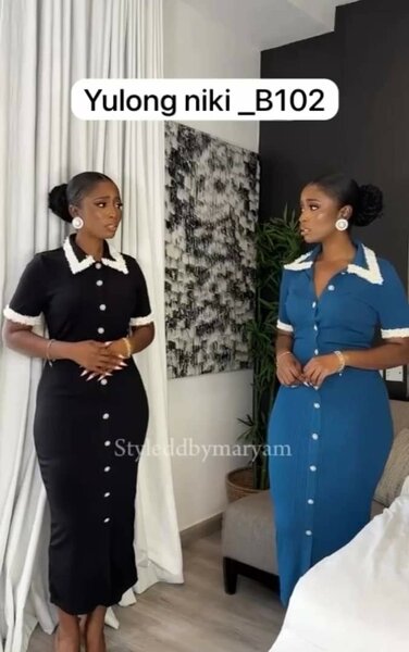 Très Bell robe en coton S M L XL 2xl