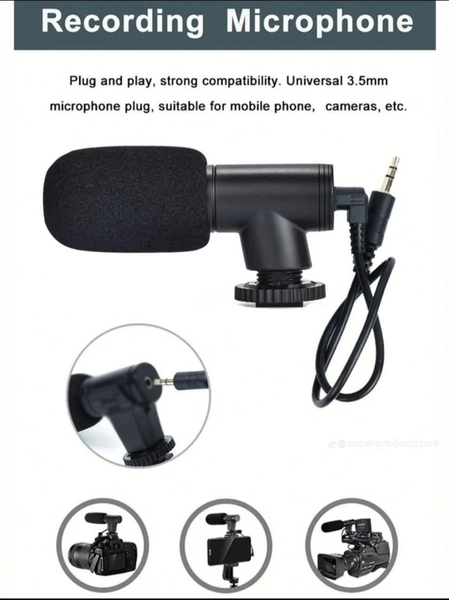 Trépied LED avec microphone