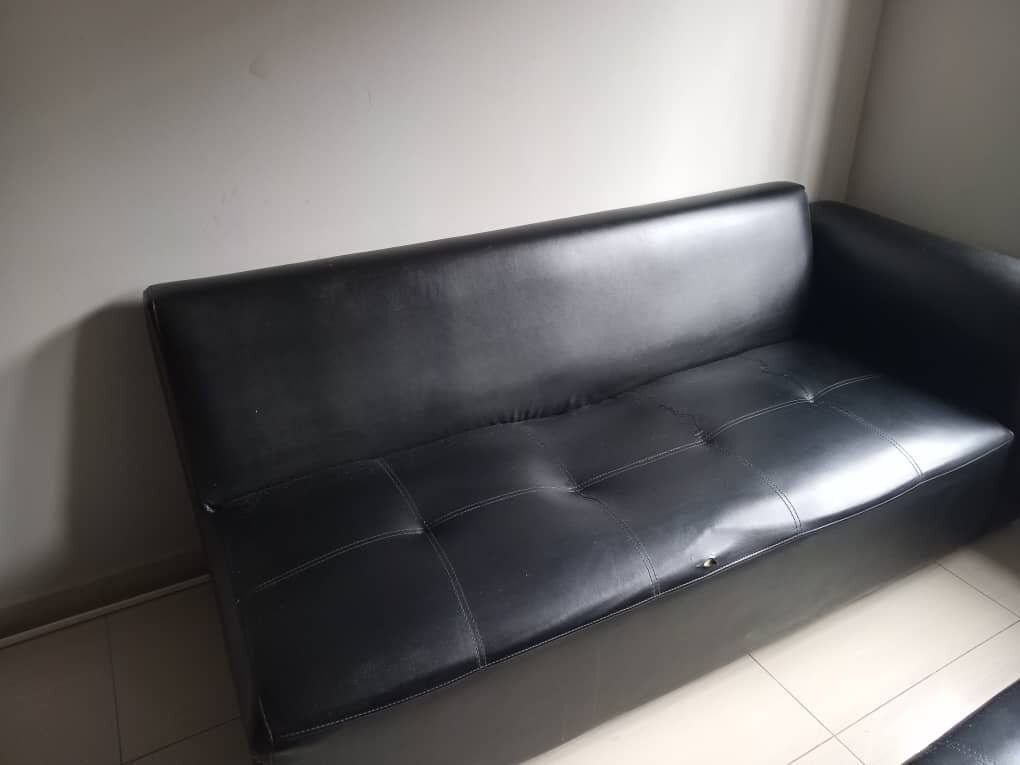 Leather L Shaped couch
