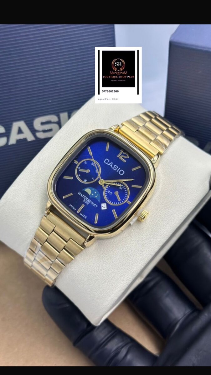 Montre Casio authentique en acier avec sa boîte