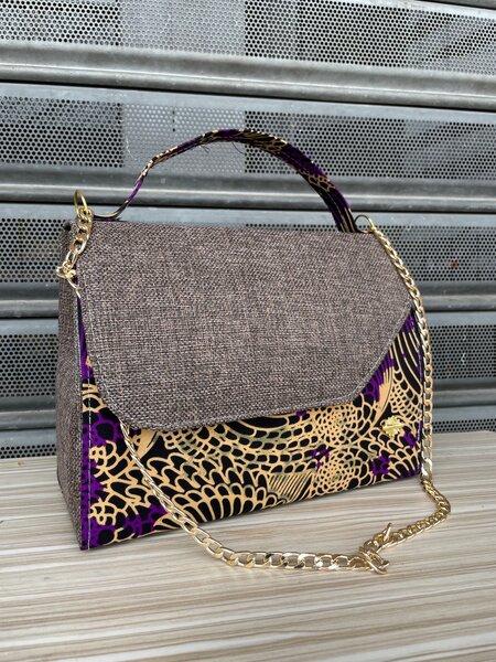 Sac à main en tissu africain