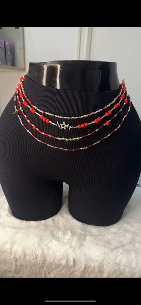 Ceinture de perles boho chic