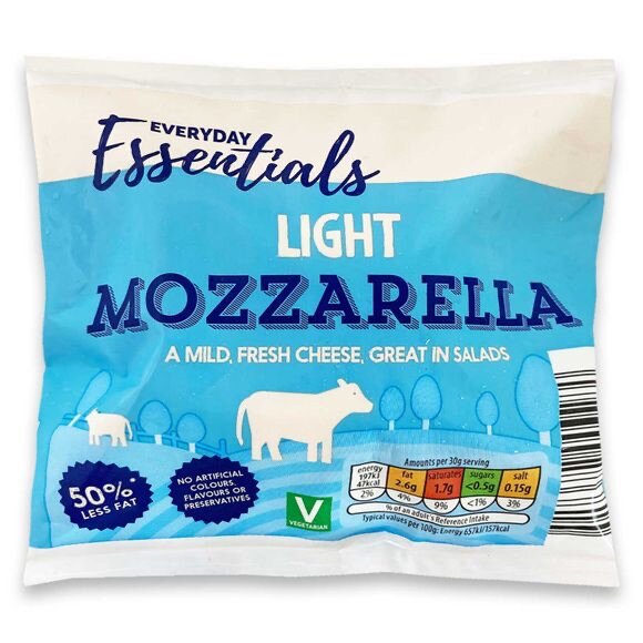 Everyday Essentials Original / Light Mozzarella 200g