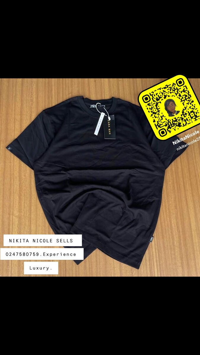 Zara plain heavy cotton T-shirt