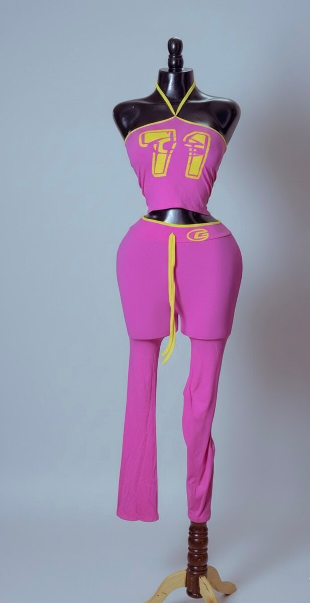 Ensemble sport chic rose