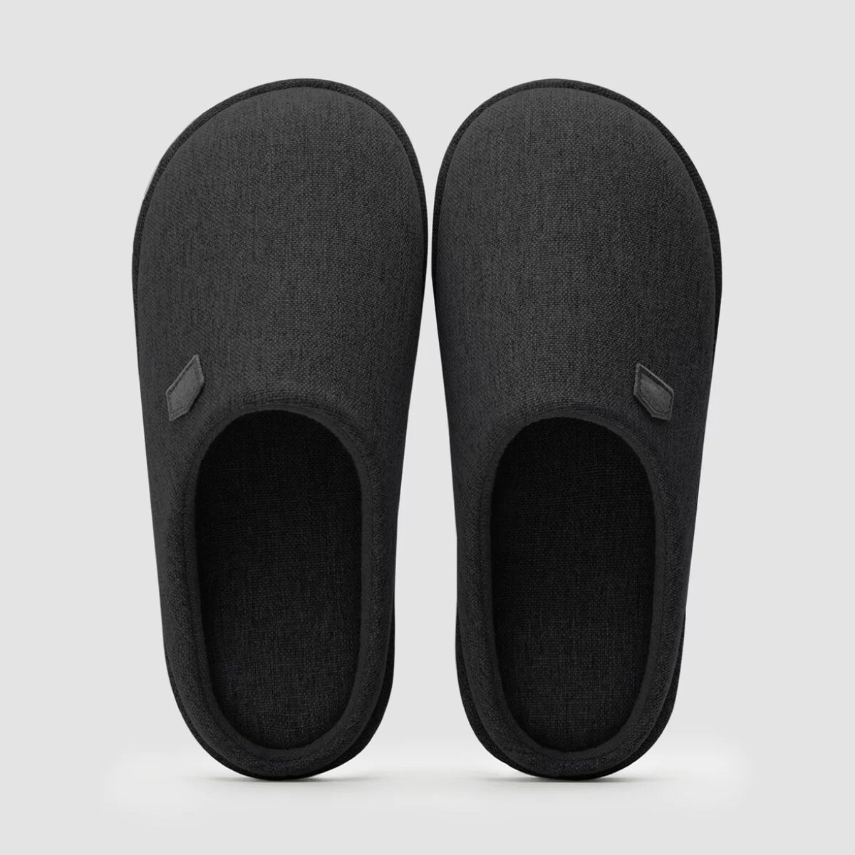 40-41р, хлопковые тапочки цвета графит