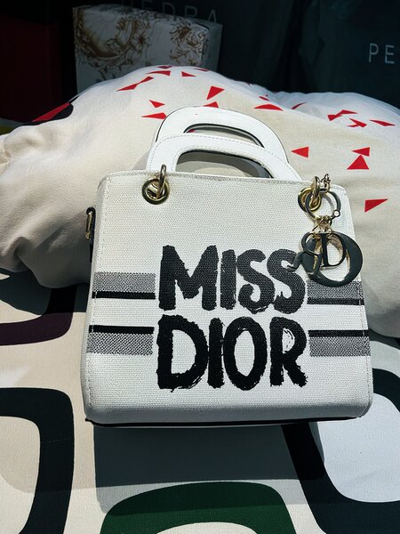 Cabas élégant Miss Dior blanc