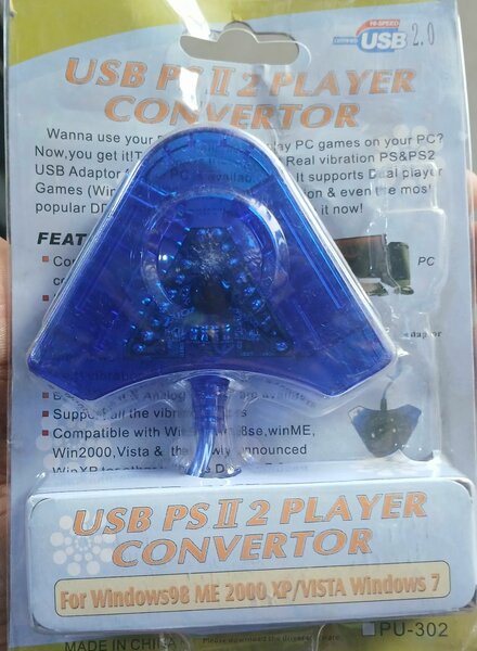 Adapter +2manettes ps2