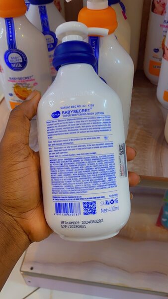 Baby secret chamomile almond super calming lotion