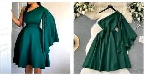 Beautiful and stylish women's dress green