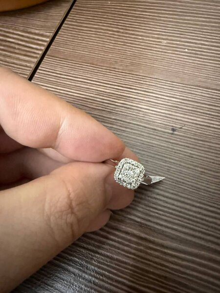 Белое золото с бриллиантами