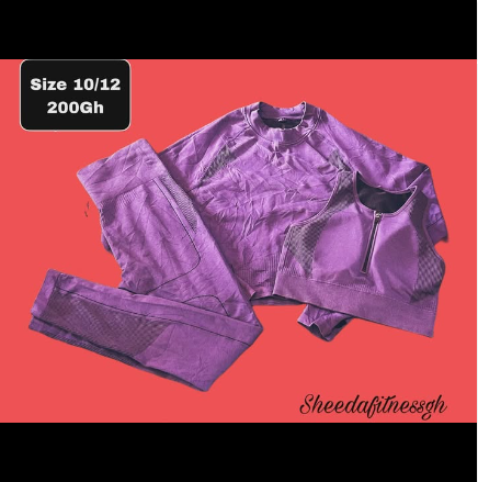 top and leggings lilac